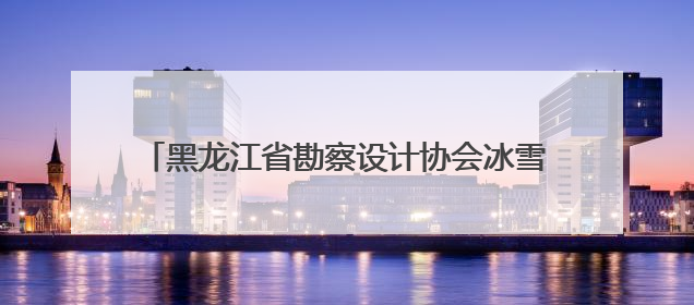 黑龙江省勘察设计协会冰雪创意设计专业委员会揭牌