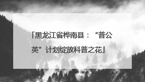 黑龙江省桦南县：“普公英”计划绽放科普之花