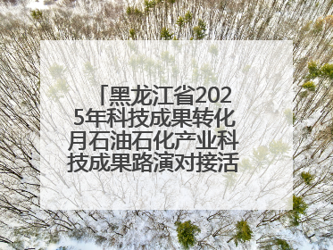 黑龙江省2025年科技成果转化月石油石化产业科技成果路演对接活动在大庆举办