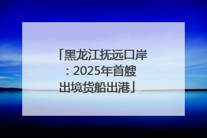 黑龙江抚远口岸：2025年首艘出境货船出港