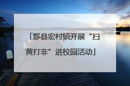 黟县宏村镇开展“扫黄打非”进校园活动