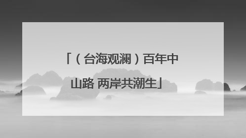 （台海观澜）百年中山路 两岸共潮生