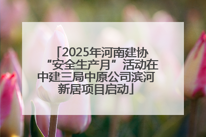 2025年河南建协“安全生产月”活动在中建三局中原公司滨河新居项目启动