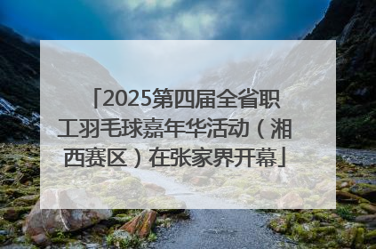 2025第四届全省职工羽毛球嘉年华活动（湘西赛区）在张家界开幕