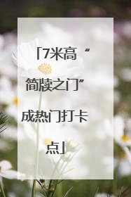 7米高“简牍之门”成热门打卡点