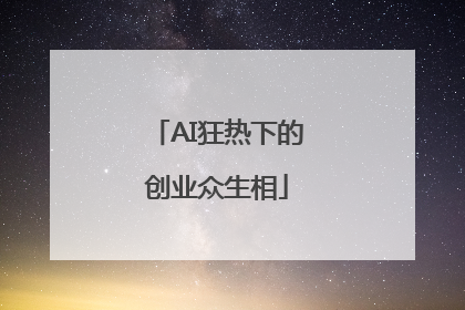 AI狂热下的创业众生相