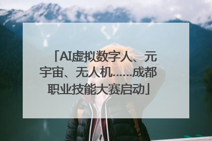 AI虚拟数字人、元宇宙、无人机……成都职业技能大赛启动