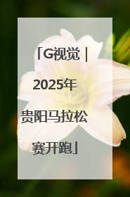 G视觉｜2025年贵阳马拉松赛开跑